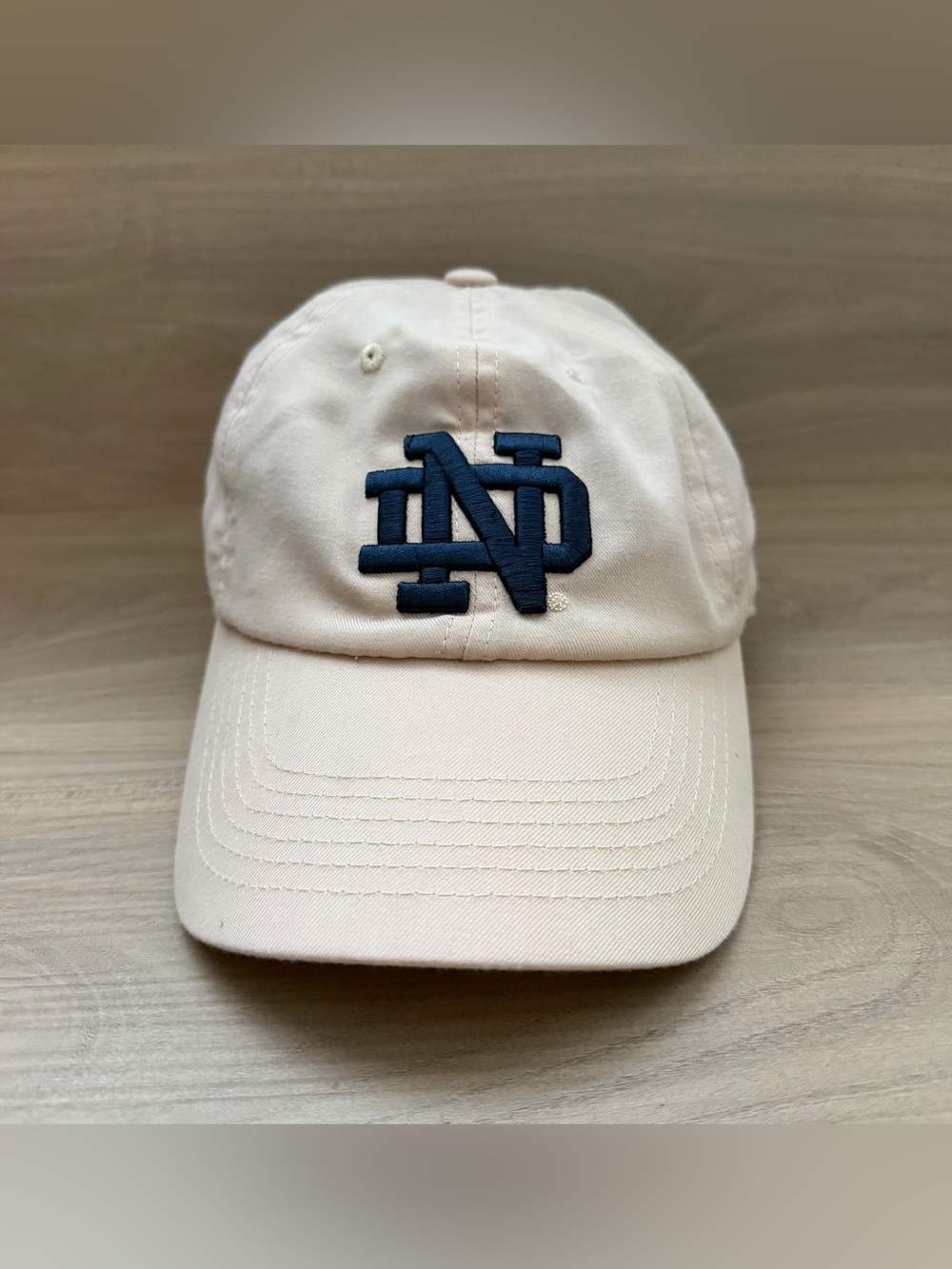 Notre Dame Fighting Irish Top of the World Hat Cap NCAA Beige